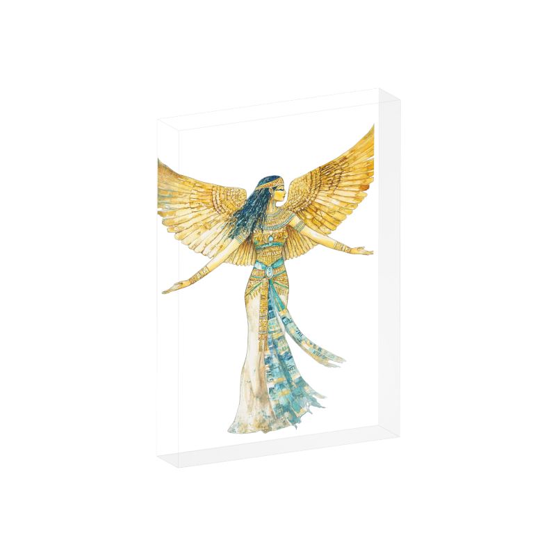 🇬🇧/🇩🇪 Isis – Pure Light · Acrylic Blessing Block · Lichtbild für deinen Raum