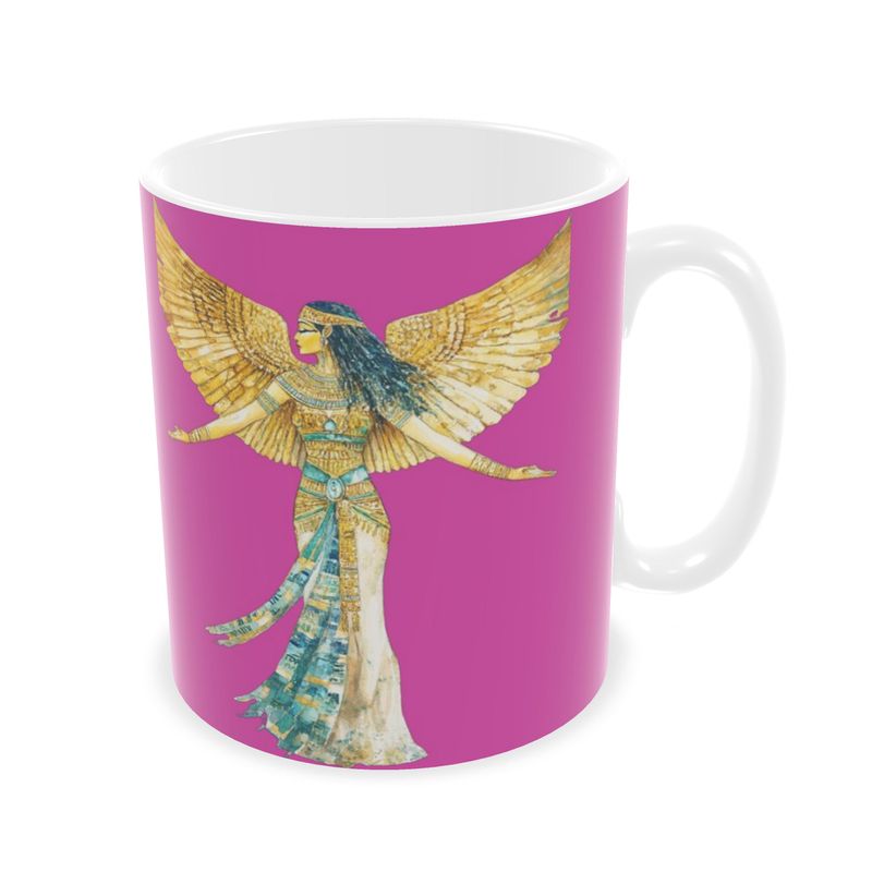 🇬🇧/🇩🇪 Isis – Heart Rose Flame · Ceramic Mug · Keramik-Tasse für deine Auszeit