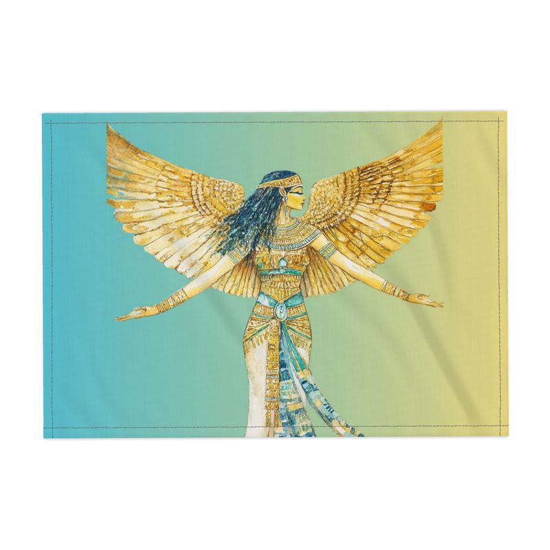 🇬🇧/🇩🇪 Isis – Emerald Waters · Designer Fabric Placemat · Heilige Tischkunst