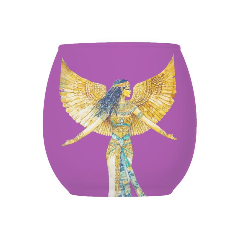 🇬🇧/🇩🇪 Isis – Fuchsia Flame · Sacred Tealight Holder · Segenslicht