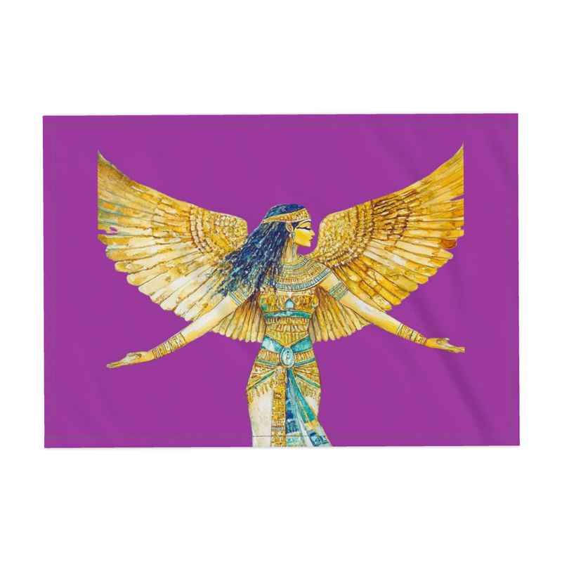 🇬🇧/🇩🇪 Isis – Fuchsia Flame · Designer Fabric Placemat · Heilige Tischkunst