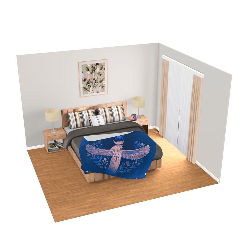 Isis Midnight - Single Layer Blanket Square