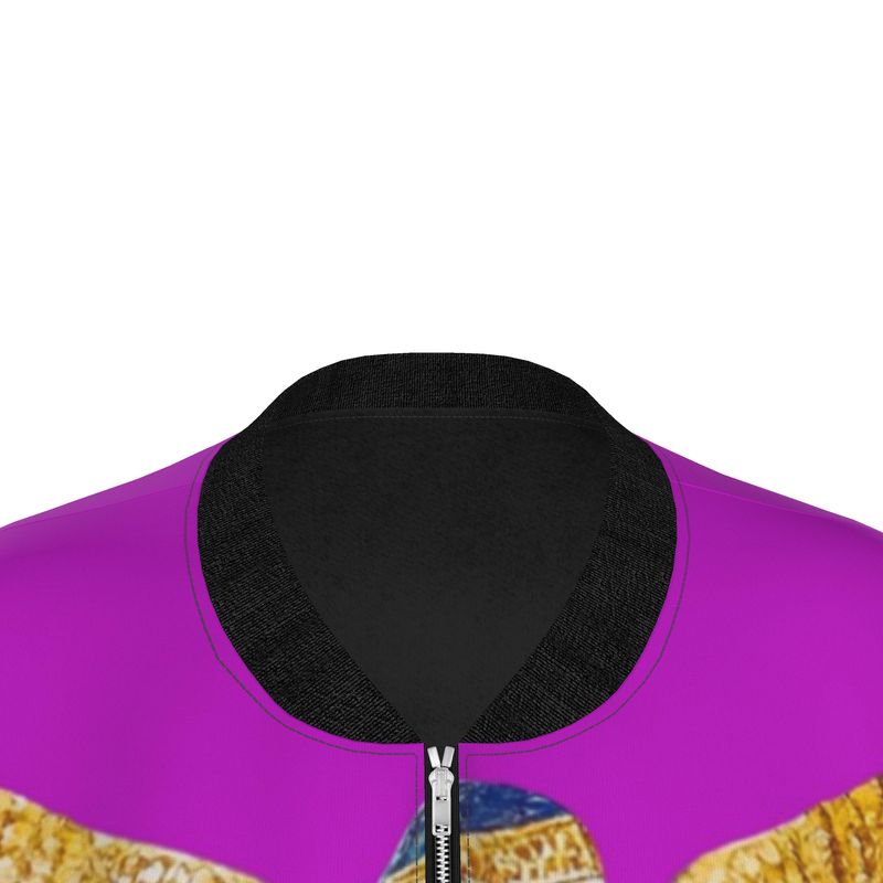 Isis Fuchsia Flame 🇬🇧 Designer Bomber Jacket for Women 🇩🇪 Damen Designer Bomberjacke
