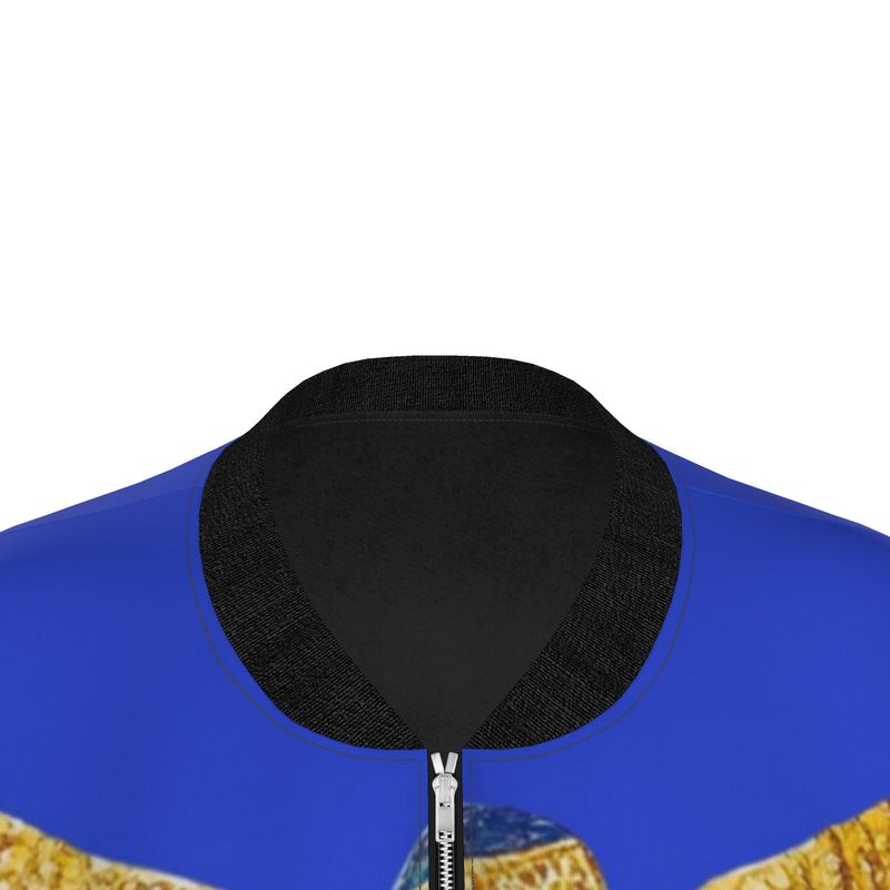 Isis Royal Blue Radiance 🇬🇧 Designer Bomber Jacket for Women 🇩🇪 Damen Designer Bomberjacke
