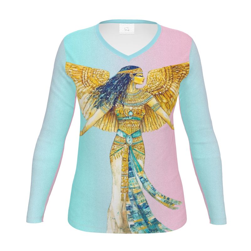 Isis Light Ascension  🇬🇧 Designer Women’s Long Sleeve Shirt  🇩🇪 Designer Damen-Langarmshirt