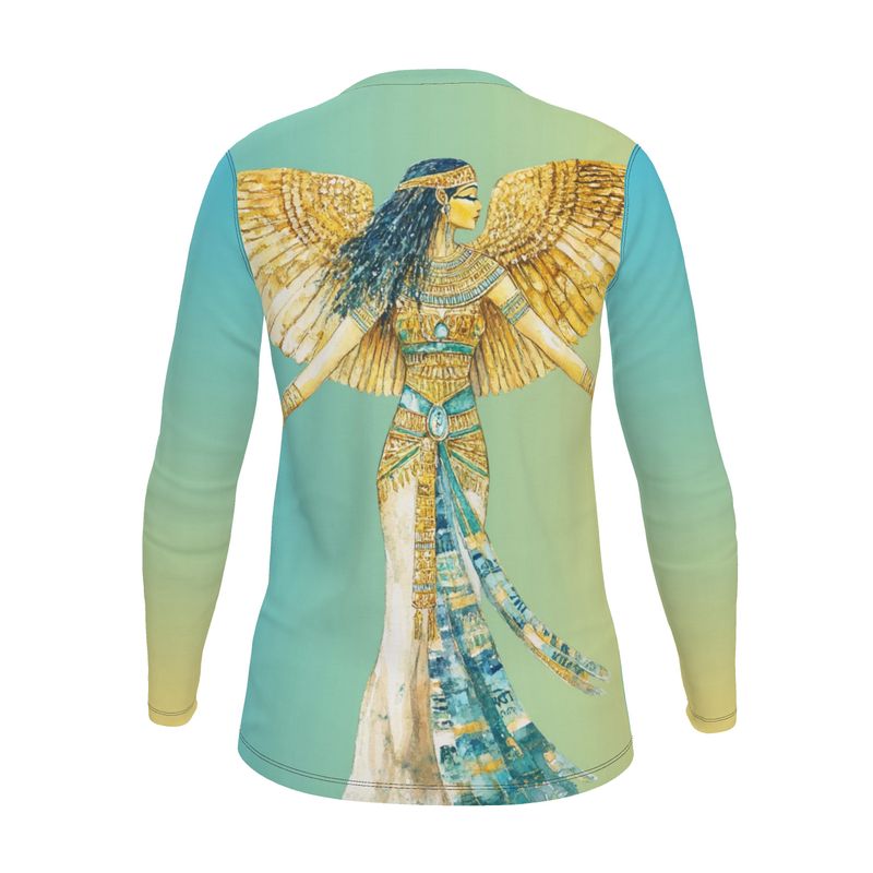 Isis Emerald Waters  🇬🇧 Designer Women’s Long Sleeve Shirt  🇩🇪 Designer Damen-Langarmshirt