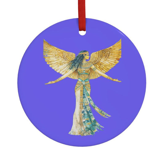 🇬🇧/🇩🇪 Isis – Royal Blue Radiance · Sacred Ornament · Lichtergruß zum Fest