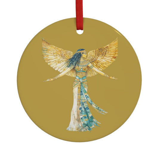 🇬🇧/🇩🇪 Isis – Temple Gold Light · Sacred Ornament · Lichtergruß zum Fest