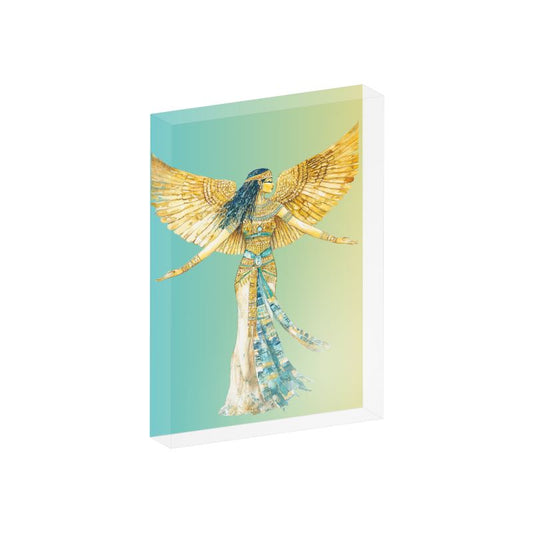 🇬🇧/🇩🇪 Isis – Emerald Waters · Acrylic Blessing Block · Lichtbild für deinen Raum