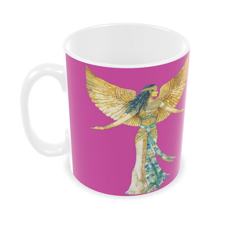 🇬🇧/🇩🇪 Isis – Heart Rose Flame · Ceramic Mug · Keramik-Tasse für deine Auszeit