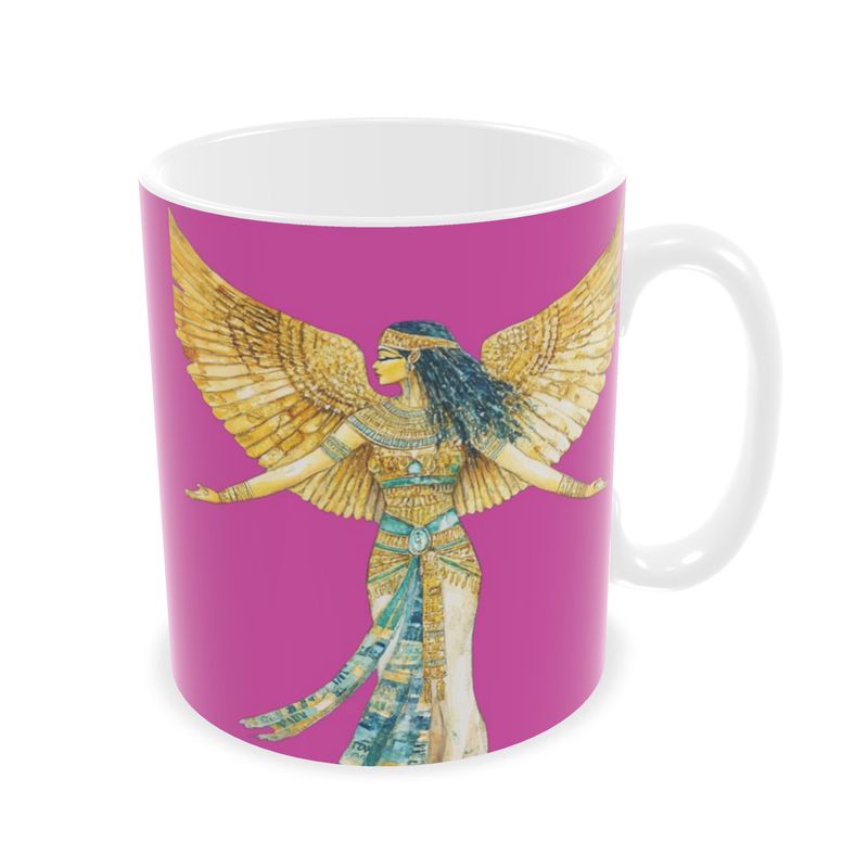 🇬🇧/🇩🇪 Isis – Heart Rose Flame · Ceramic Mug · Keramik-Tasse für deine Auszeit