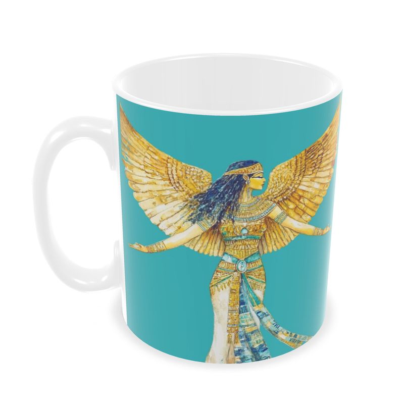 🇬🇧/🇩🇪 Isis – Soul Aqua Ray · Ceramic Mug · Keramik-Tasse für deine Auszeit