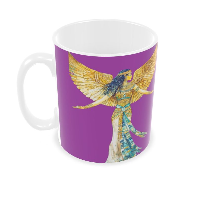 🇬🇧/🇩🇪 Isis – Fuchsia Flame · Ceramic Mug · Keramik-Tasse für deine Auszeit
