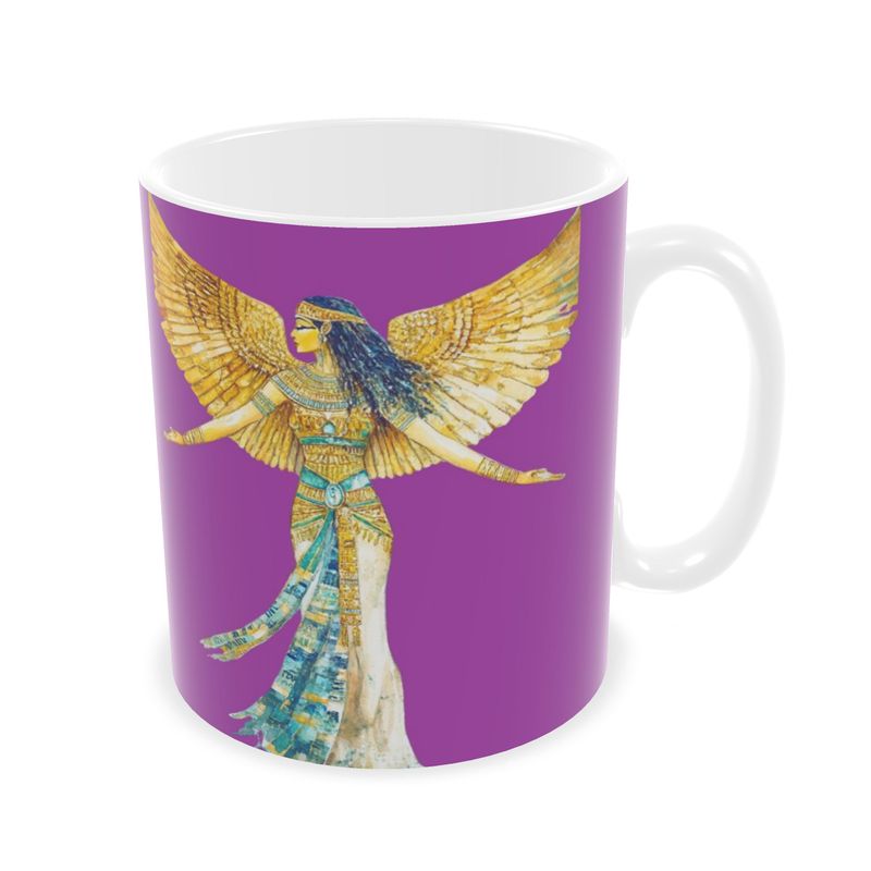 🇬🇧/🇩🇪 Isis – Fuchsia Flame · Ceramic Mug · Keramik-Tasse für deine Auszeit