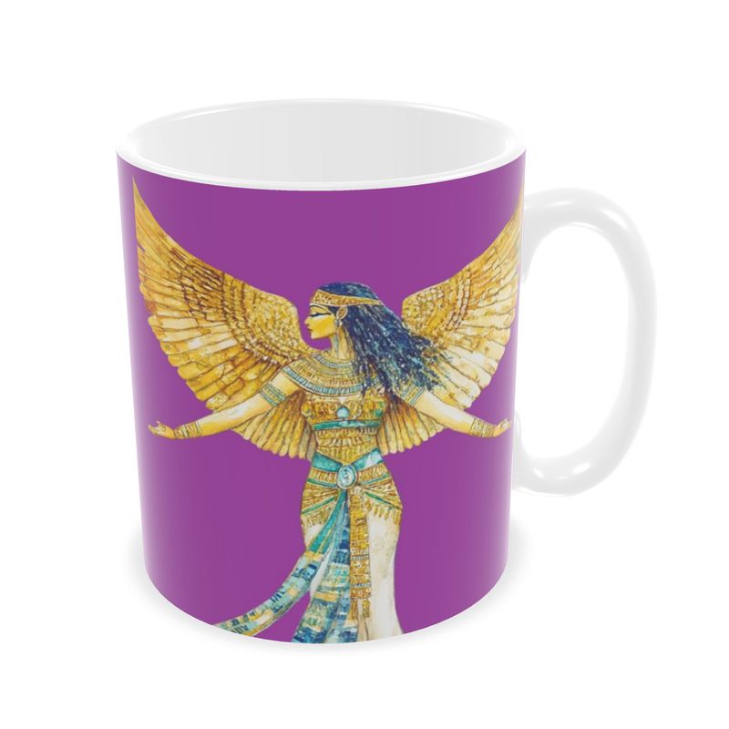 🇬🇧/🇩🇪 Isis – Mystic Violet Flame · Ceramic Mug · Keramik-Tasse für deine Auszeit