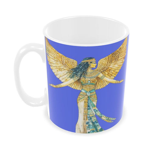 🇬🇧/🇩🇪 Isis – Royal Blue Radiance · Ceramic Mug · Keramik-Tasse für deine Auszeit