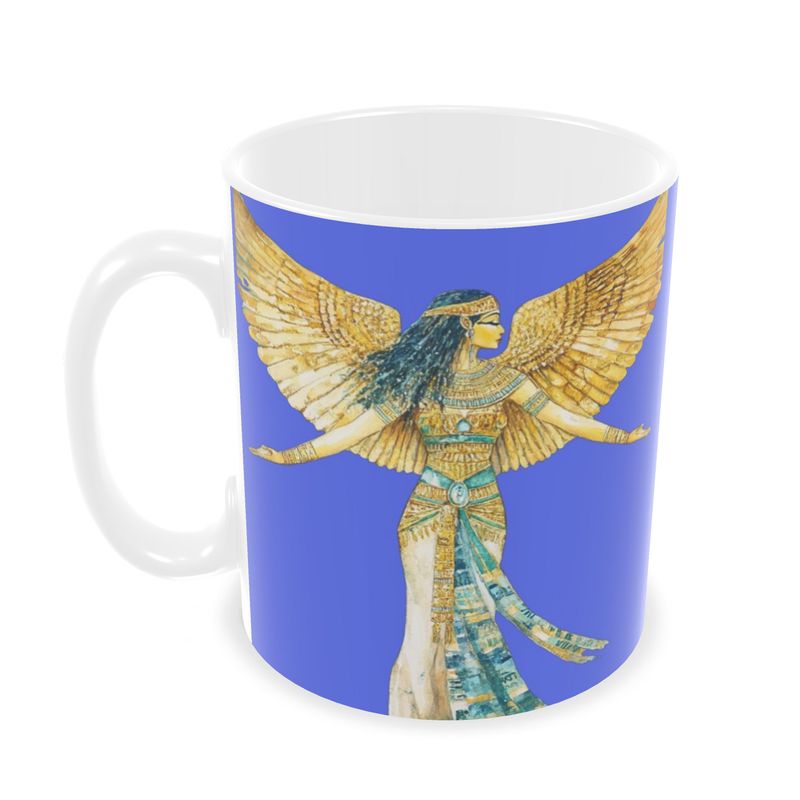 🇬🇧/🇩🇪 Isis – Royal Blue Radiance · Ceramic Mug · Keramik-Tasse für deine Auszeit