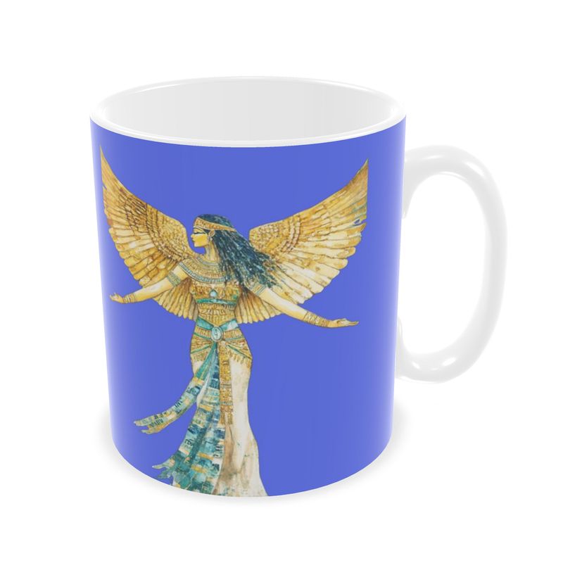🇬🇧/🇩🇪 Isis – Royal Blue Radiance · Ceramic Mug · Keramik-Tasse für deine Auszeit