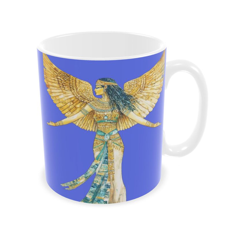 🇬🇧/🇩🇪 Isis – Royal Blue Radiance · Ceramic Mug · Keramik-Tasse für deine Auszeit