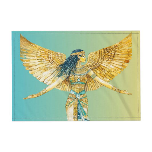 🇬🇧/🇩🇪 Isis – Emerald Waters · Designer Fabric Placemat · Heilige Tischkunst