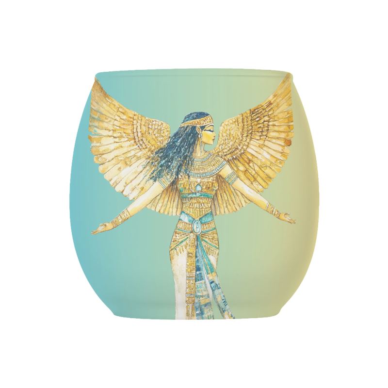 🇬🇧/🇩🇪  Isis – Emerald Waters · Sacred Tealight Holder · Segenslicht