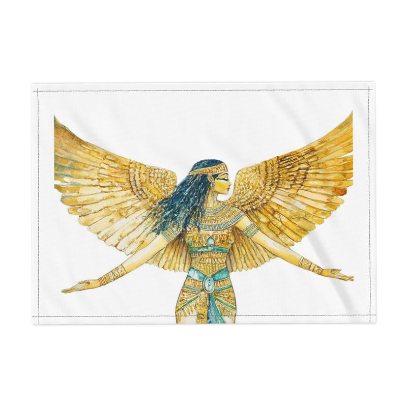 🇬🇧/🇩🇪 Isis – Pure Light · Designer Fabric Placemat · Heilige Tischkunst