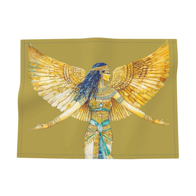 🇬🇧/🇩🇪 Isis – Temple Gold Light · Designer Fabric Placemat · Heilige Tischkunst