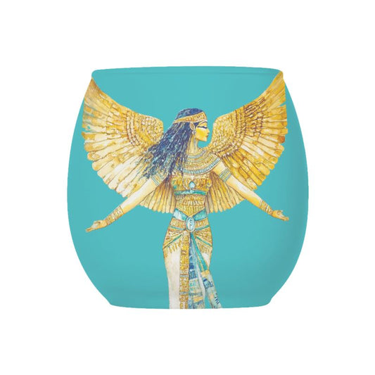 🇬🇧/🇩🇪  Isis – Soul Aqua Ray · Sacred Tealight Holder · Segenslicht