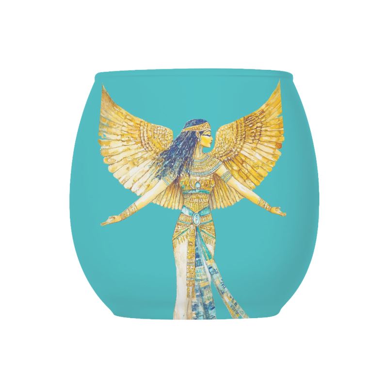 🇬🇧/🇩🇪  Isis – Soul Aqua Ray · Sacred Tealight Holder · Segenslicht