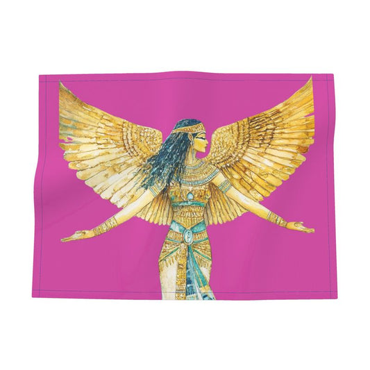 🇬🇧/🇩🇪 Isis – Heart Rose Flame · Designer Fabric Placemat · Heilige Tischkunst