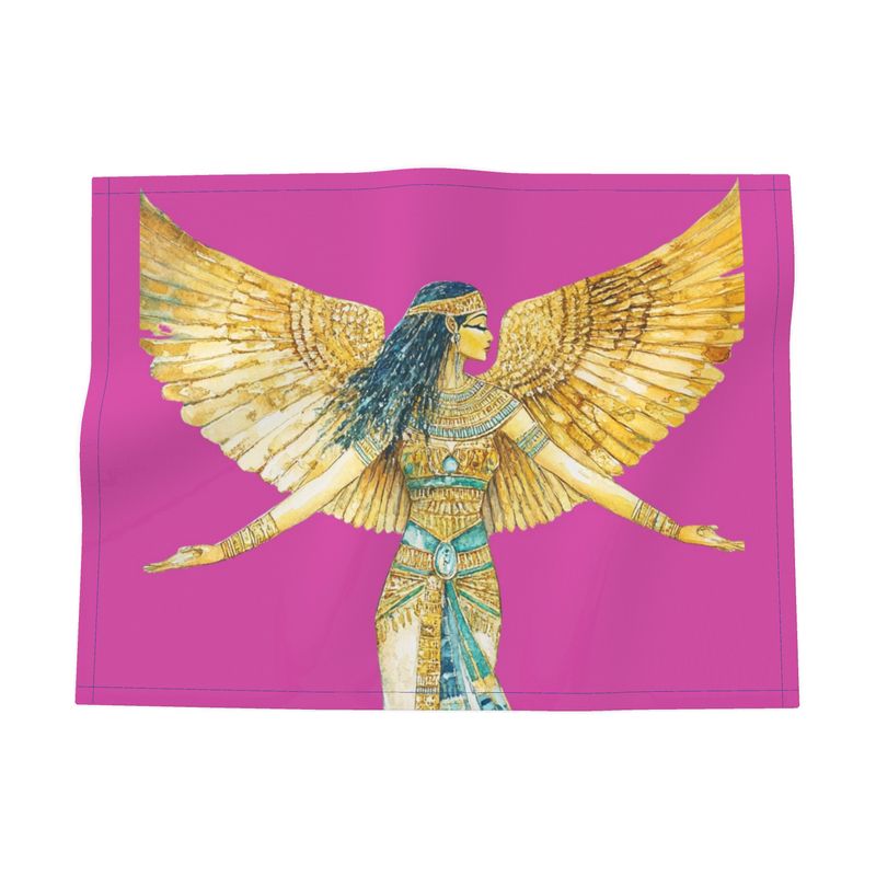 🇬🇧/🇩🇪 Isis – Heart Rose Flame · Designer Fabric Placemat · Heilige Tischkunst