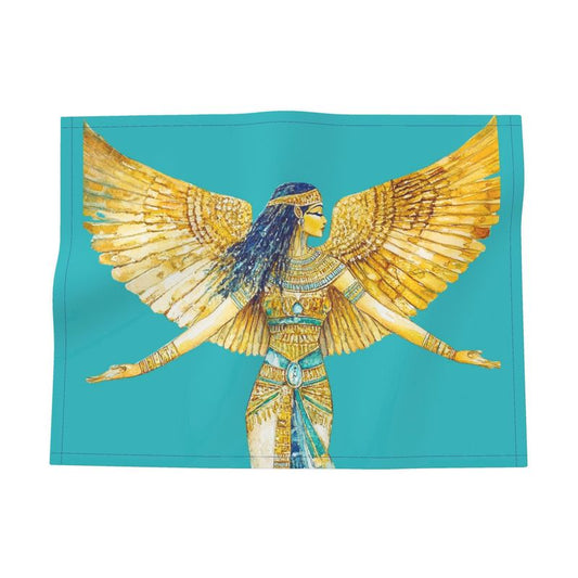 🇬🇧/🇩🇪 Isis – Soul Aqua Ray · Designer Fabric Placemat · Heilige Tischkunst