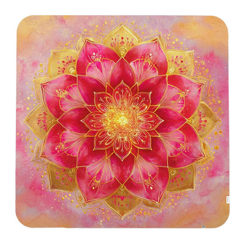 Crimson Glow - Single Layer Blanket square