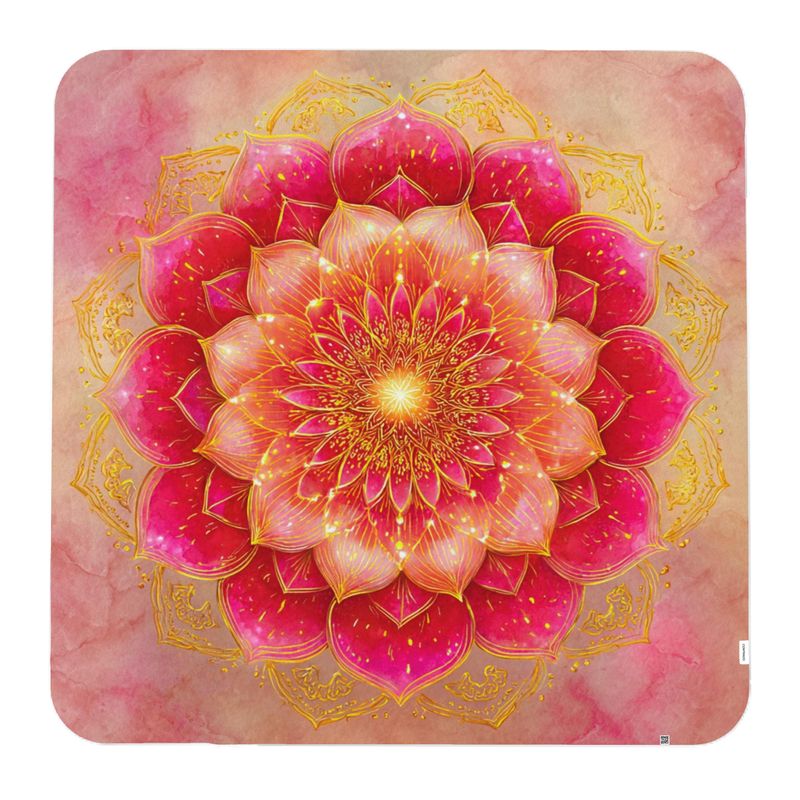 Flame Whisper - Single Layer Blanket Square