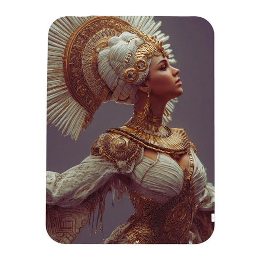 Golden Priestess - Single Layer Blanket - Leichte Fleece-Decke