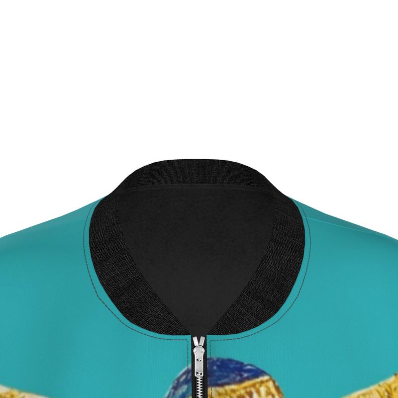 Isis Soul Aqua Ray 🇬🇧 Designer Bomber Jacket for Women 🇩🇪 Damen Designer Bomberjacke