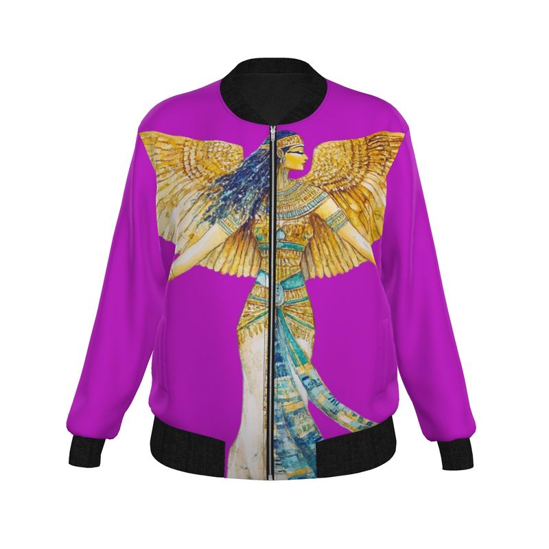 Isis Fuchsia Flame 🇬🇧 Designer Bomber Jacket for Women 🇩🇪 Damen Designer Bomberjacke