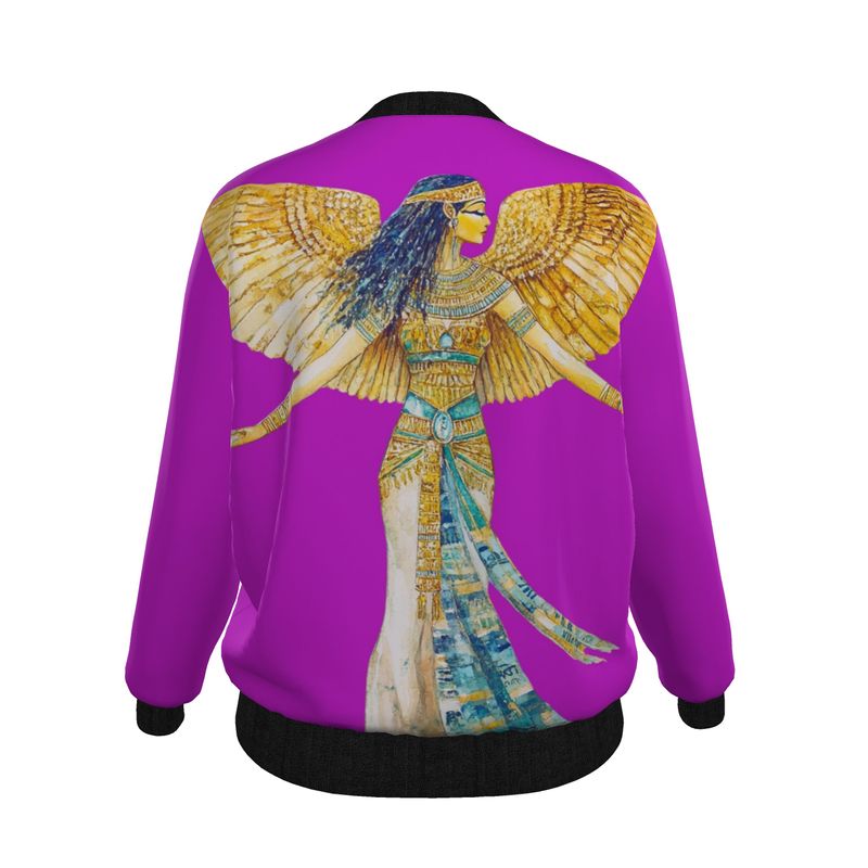 Isis Fuchsia Flame 🇬🇧 Designer Bomber Jacket for Women 🇩🇪 Damen Designer Bomberjacke