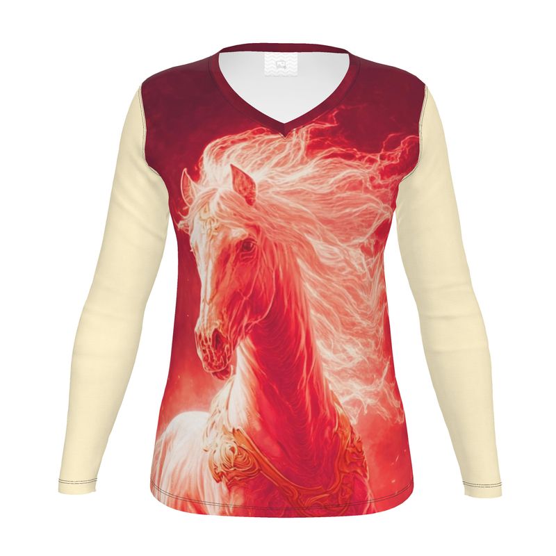 🇬🇧 Fire Horse 2026 Power Tee 🇩🇪 Feuerpferd 2026 Damen Power T-Shirt