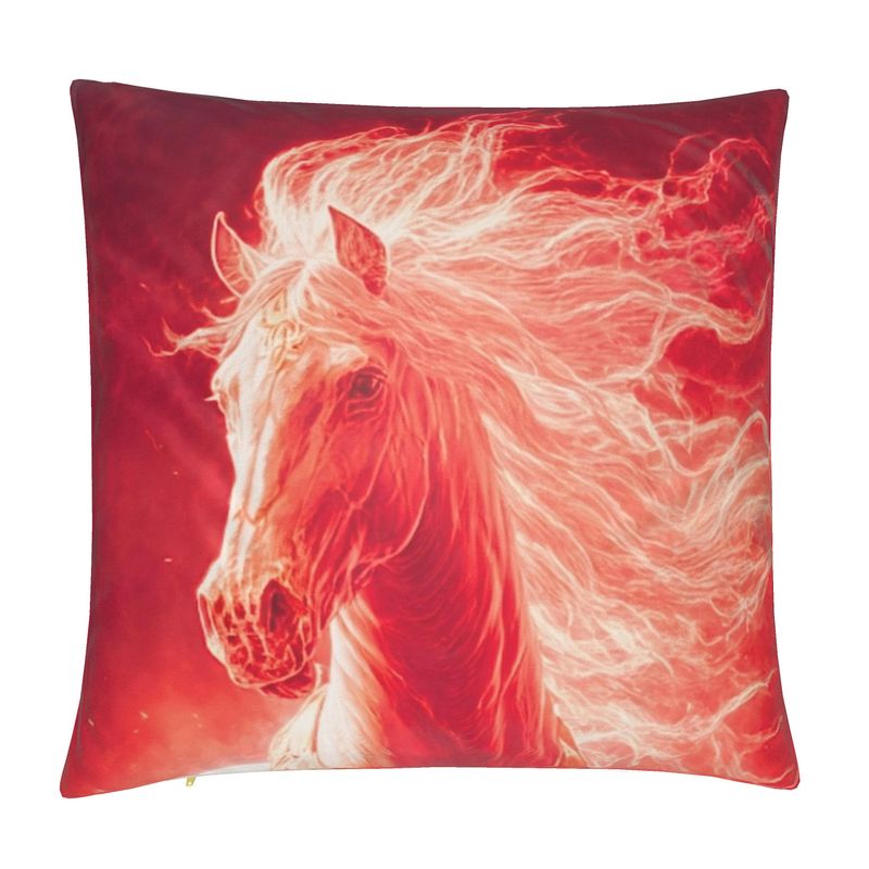🇬🇧 Fire Horse 2026 Empowerment Pillow Cover 🇩🇪 Feuerpferd 2026 Kissenhülle der Kraft