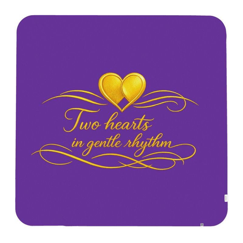 2 Hearts Verse Leichte Decke quadratisch