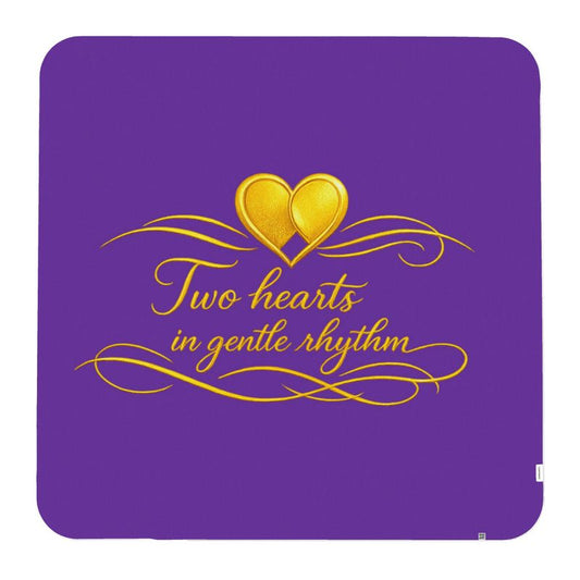 2 Hearts Verse Leichte Decke quadratisch