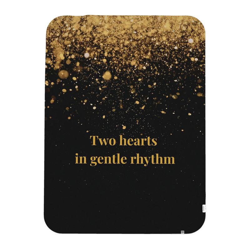 Two Hearts In Gentle Rhythm - Leichte Fleece-Decke