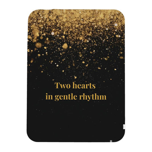 Two Hearts In Gentle Rhythm - Leichte Fleece-Decke